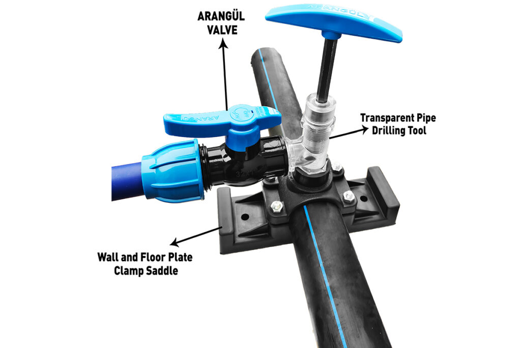 Wall and Floor Plate Clamp Saddle