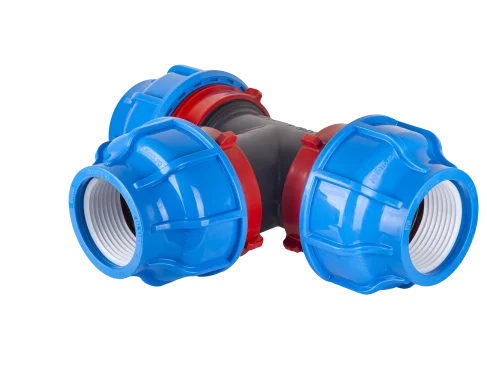 125x110 çift kavrama redüksiyonlu te , 125 mm geçme te